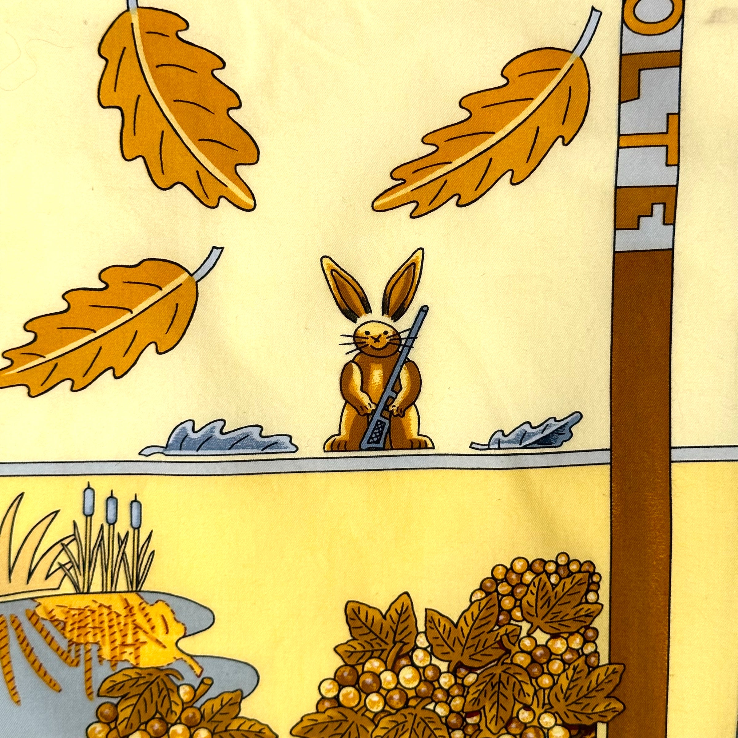 automne-foulard-hermes-lapin-avec-un-fusil