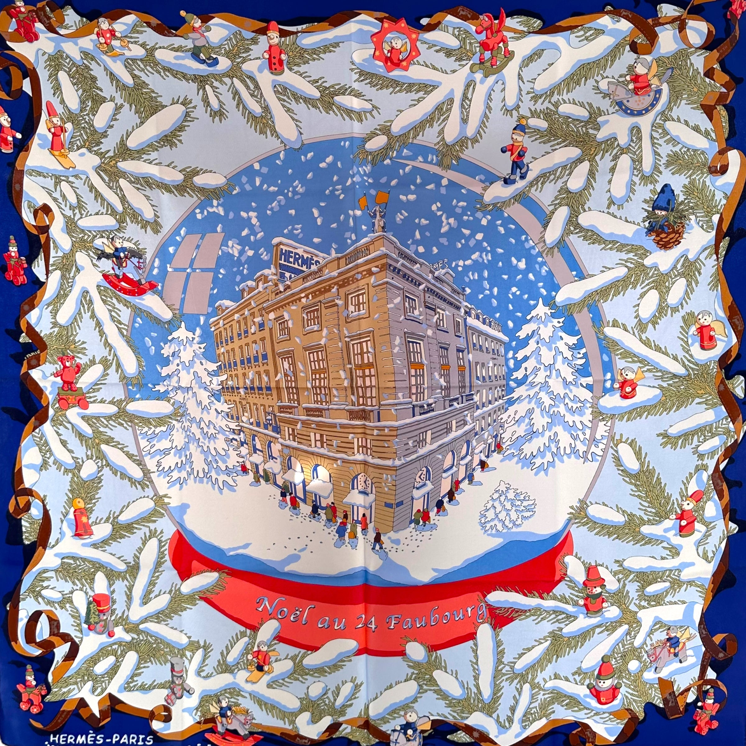 Christmas at 24 Faubourg - HERMES SCARF 90CM