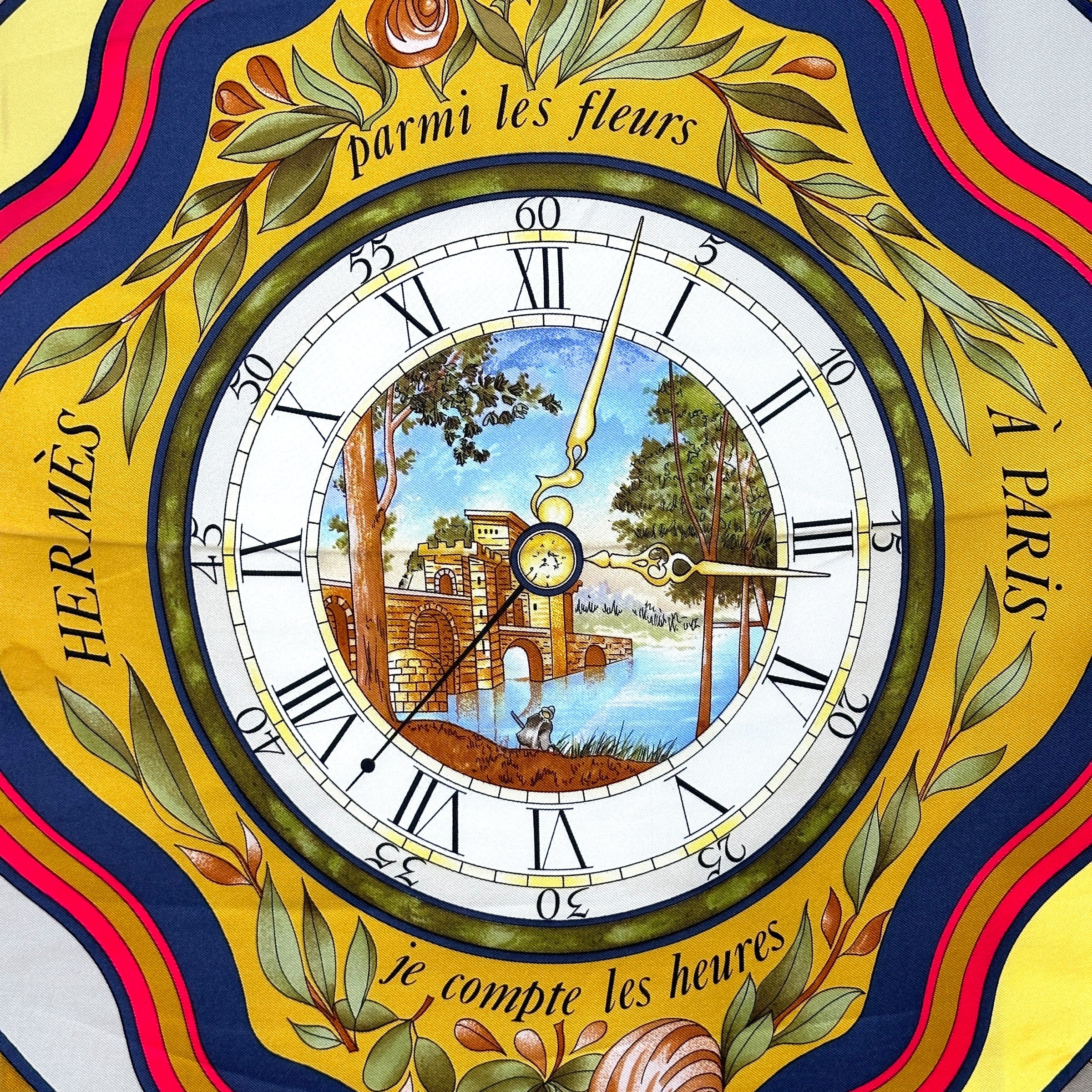 foulard-hermes-la-ronde-des-heures-cadran-central