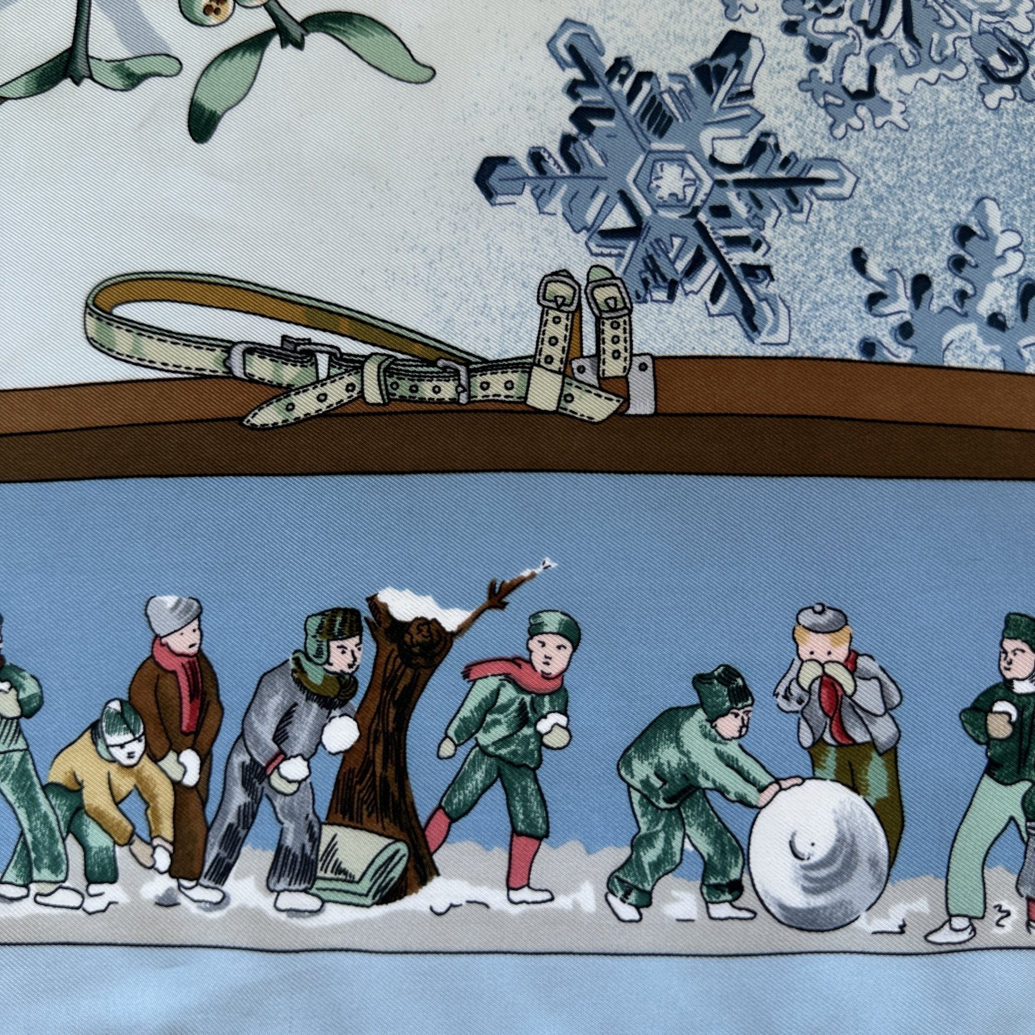 Old-Fashioned Snow - HERMES SCARF 90 CM