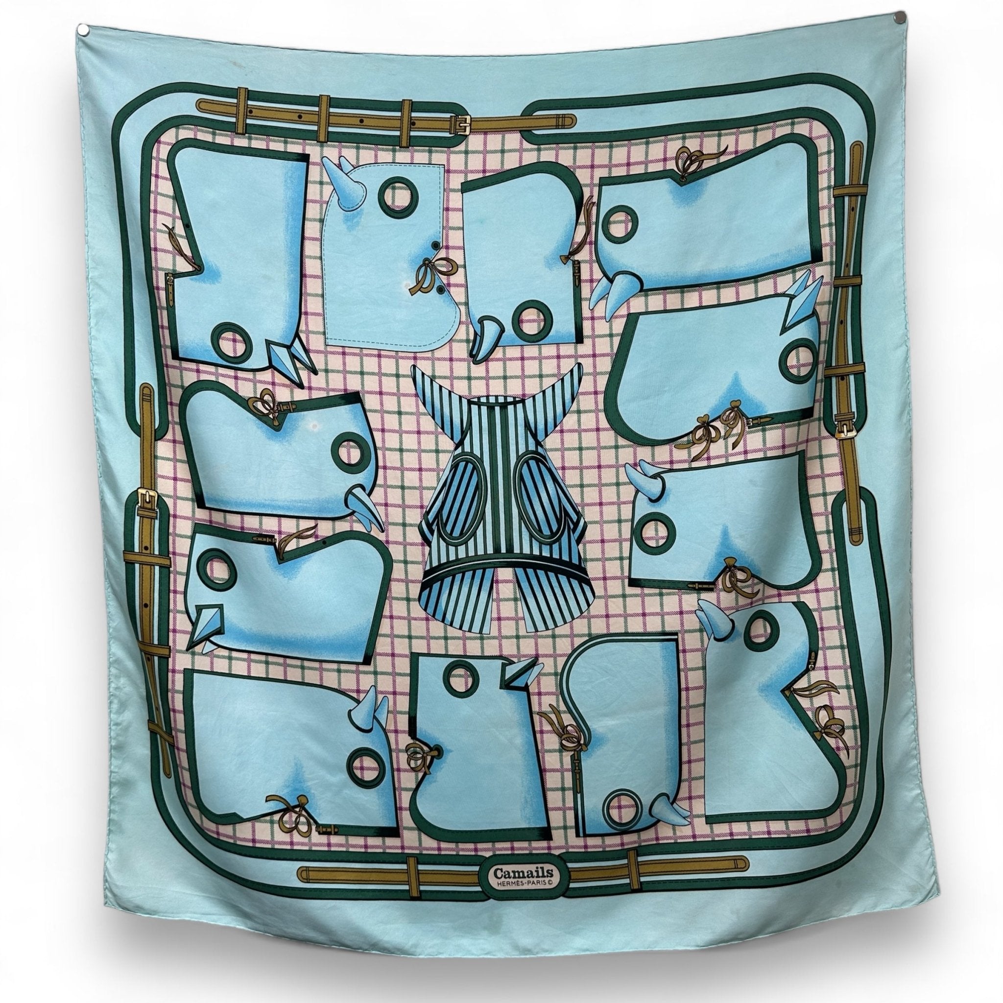 Camails - FOULARD HERMES 90 CM - Carré Society