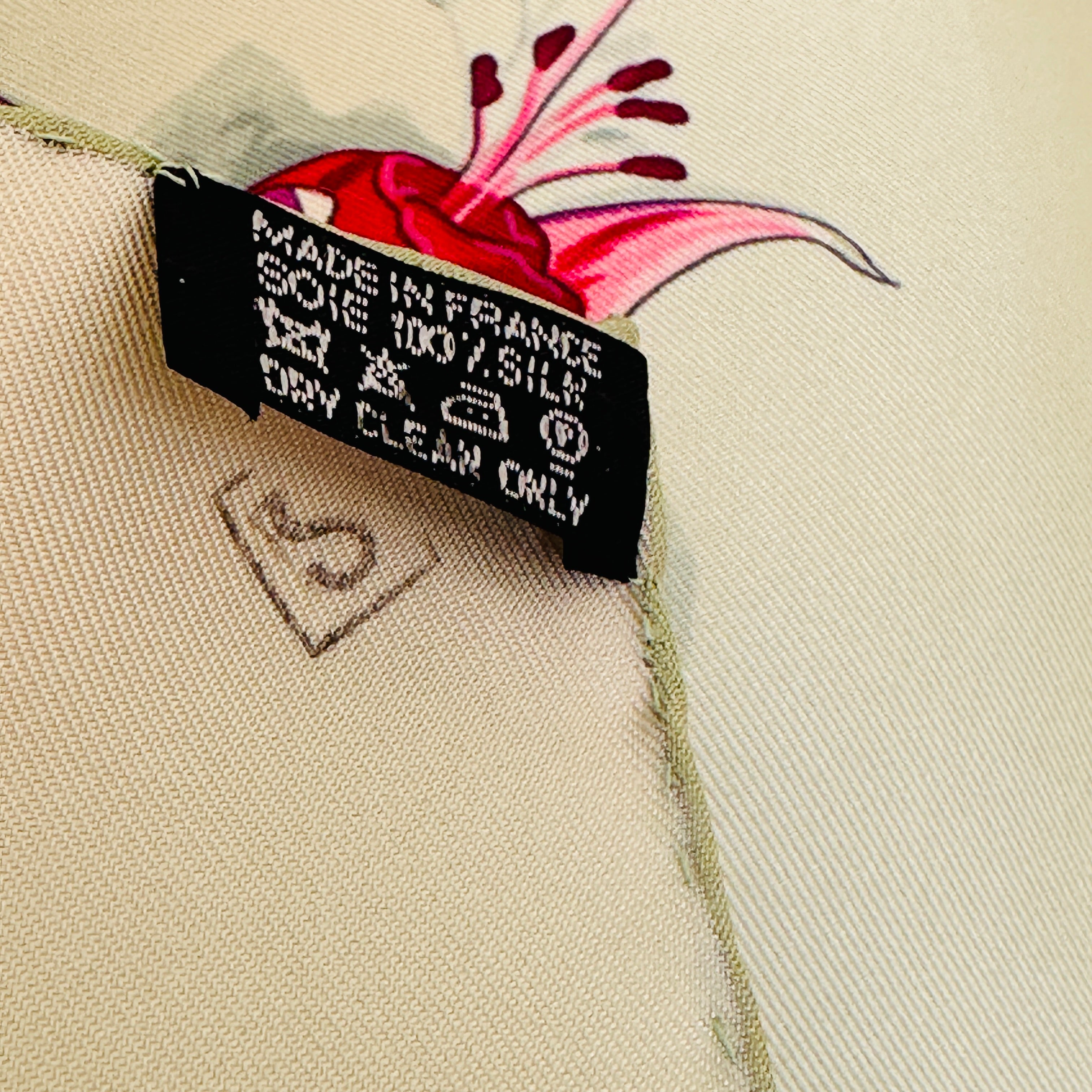 Fuchsia flowers - HERMES SCARF 90 CM