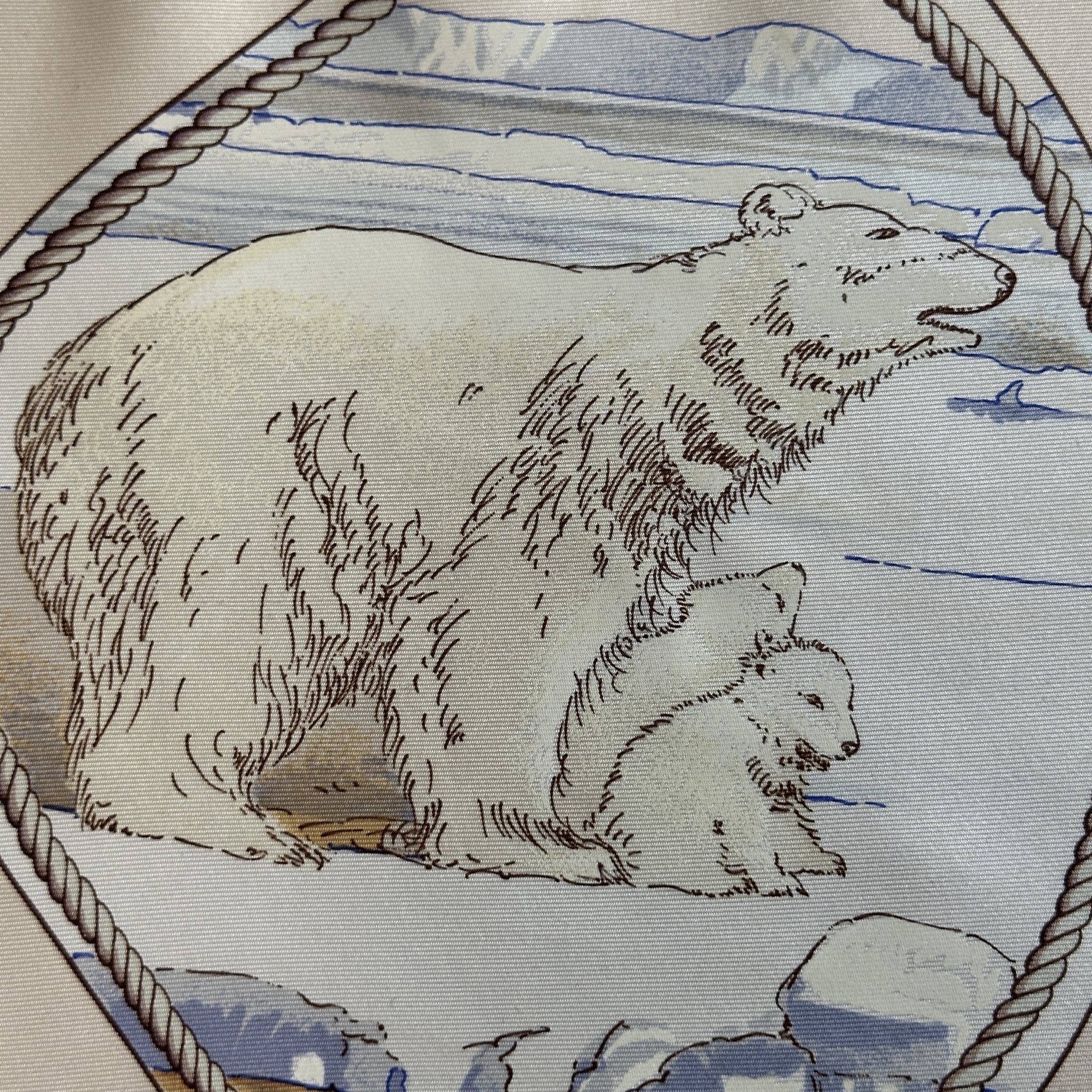 foulard carre hermes groenland dessin de philippe Ledoux