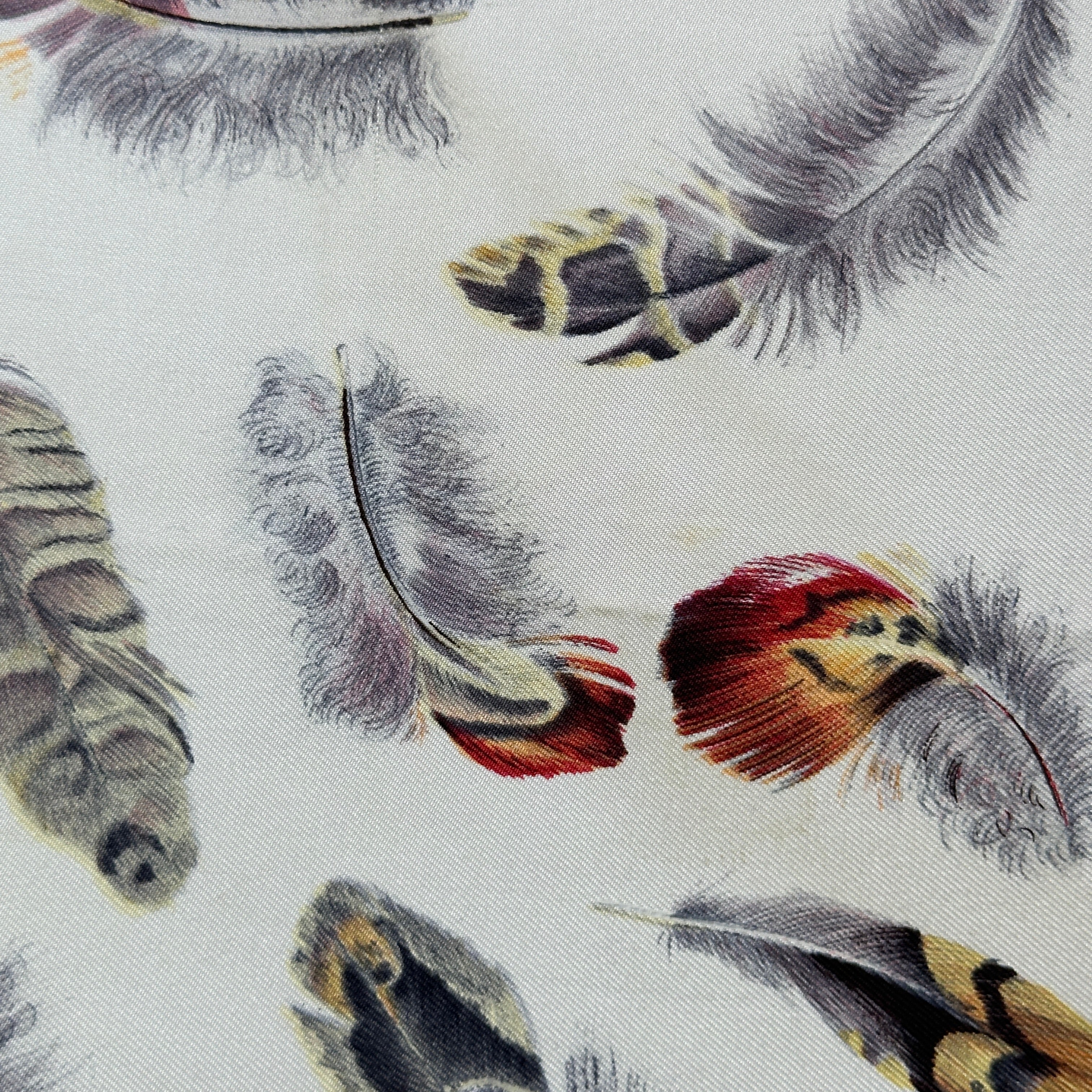 Feathers - HERMES SCARF 90 CM