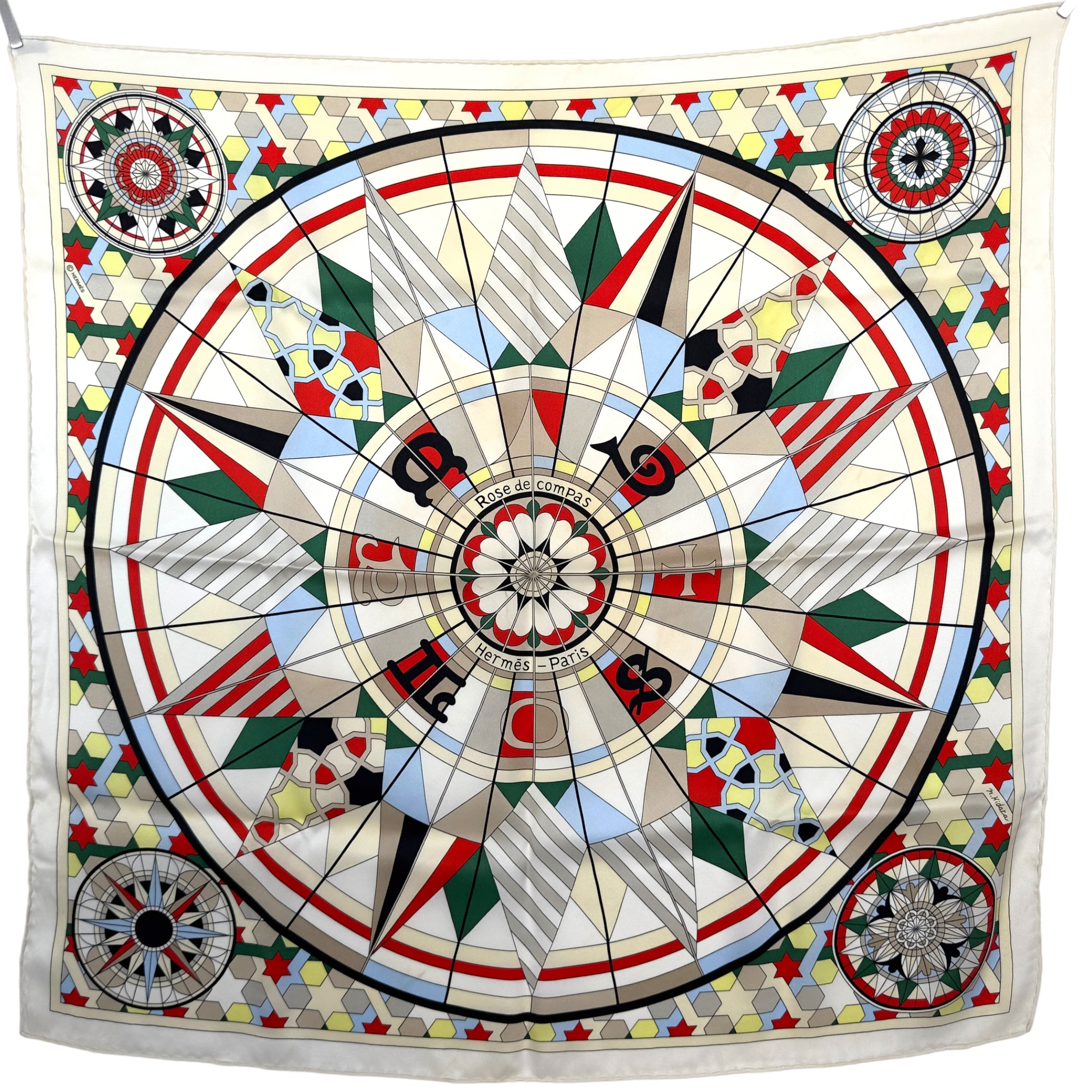 ROSE DE COMPAS - 70CM HERMES SCARF