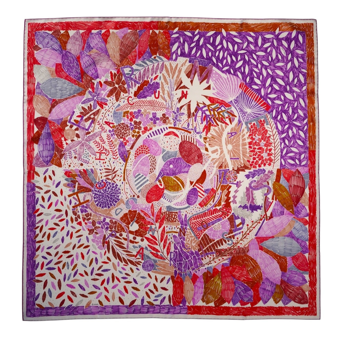 Carré Hermès 90 cm – Chacun fait son nid – Nigel Peake (2016)