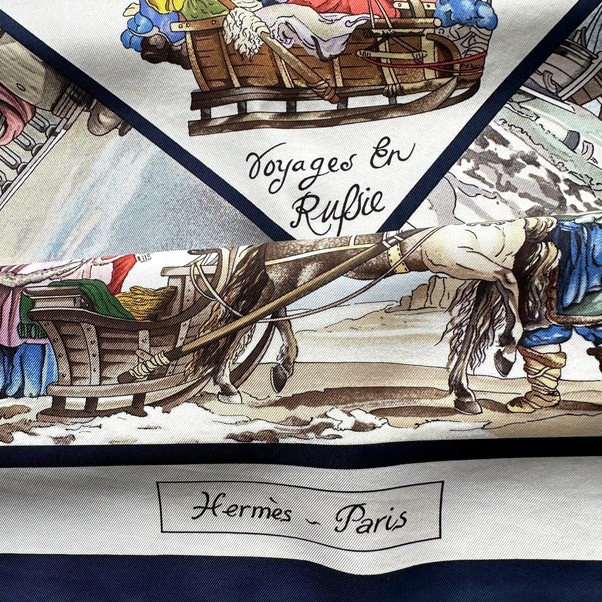 Hermès scarf, Travels in Russia – Loïc Dubigeon 1983