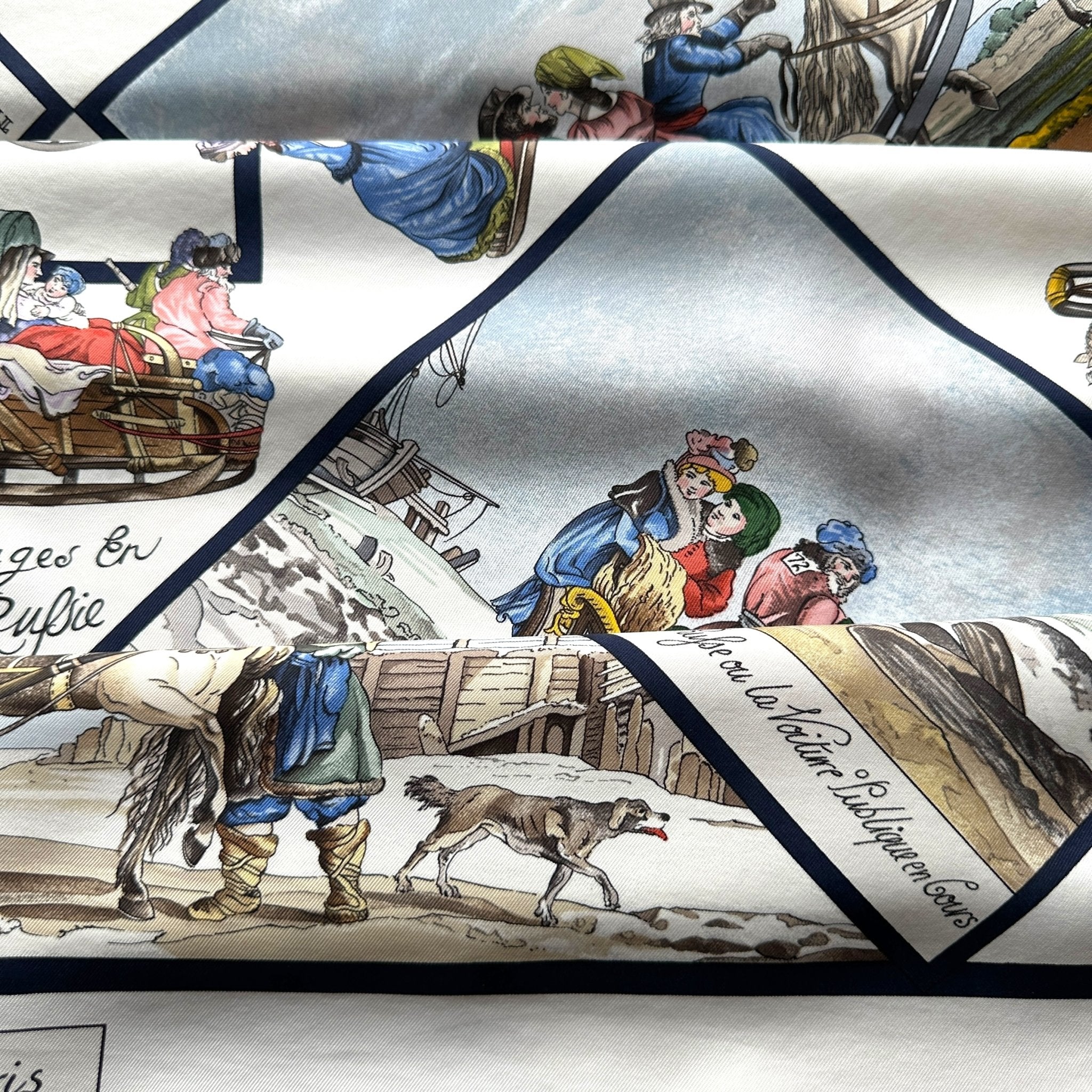 Hermès scarf, Travels in Russia – Loïc Dubigeon 1983