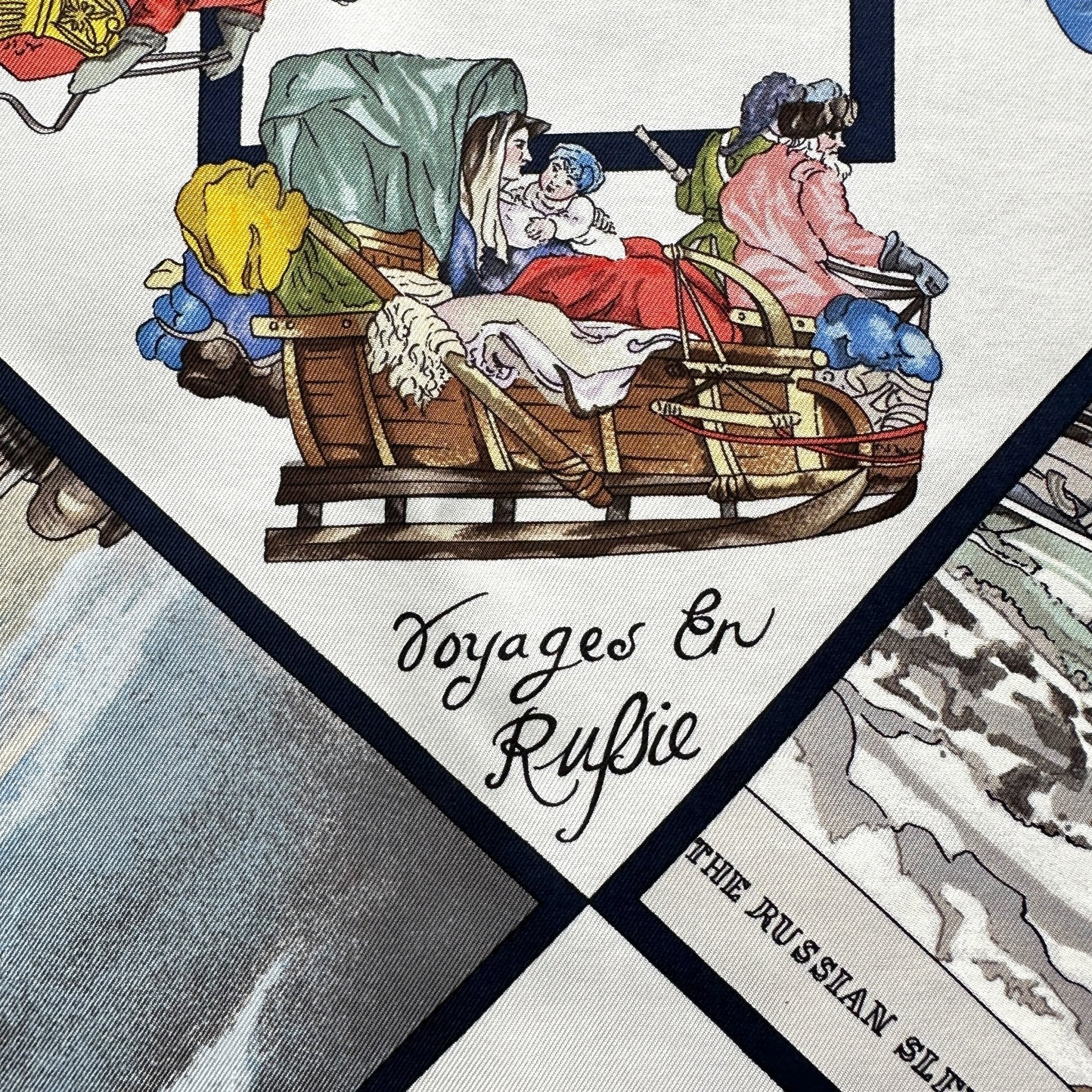 Hermès scarf, Travels in Russia – Loïc Dubigeon 1983